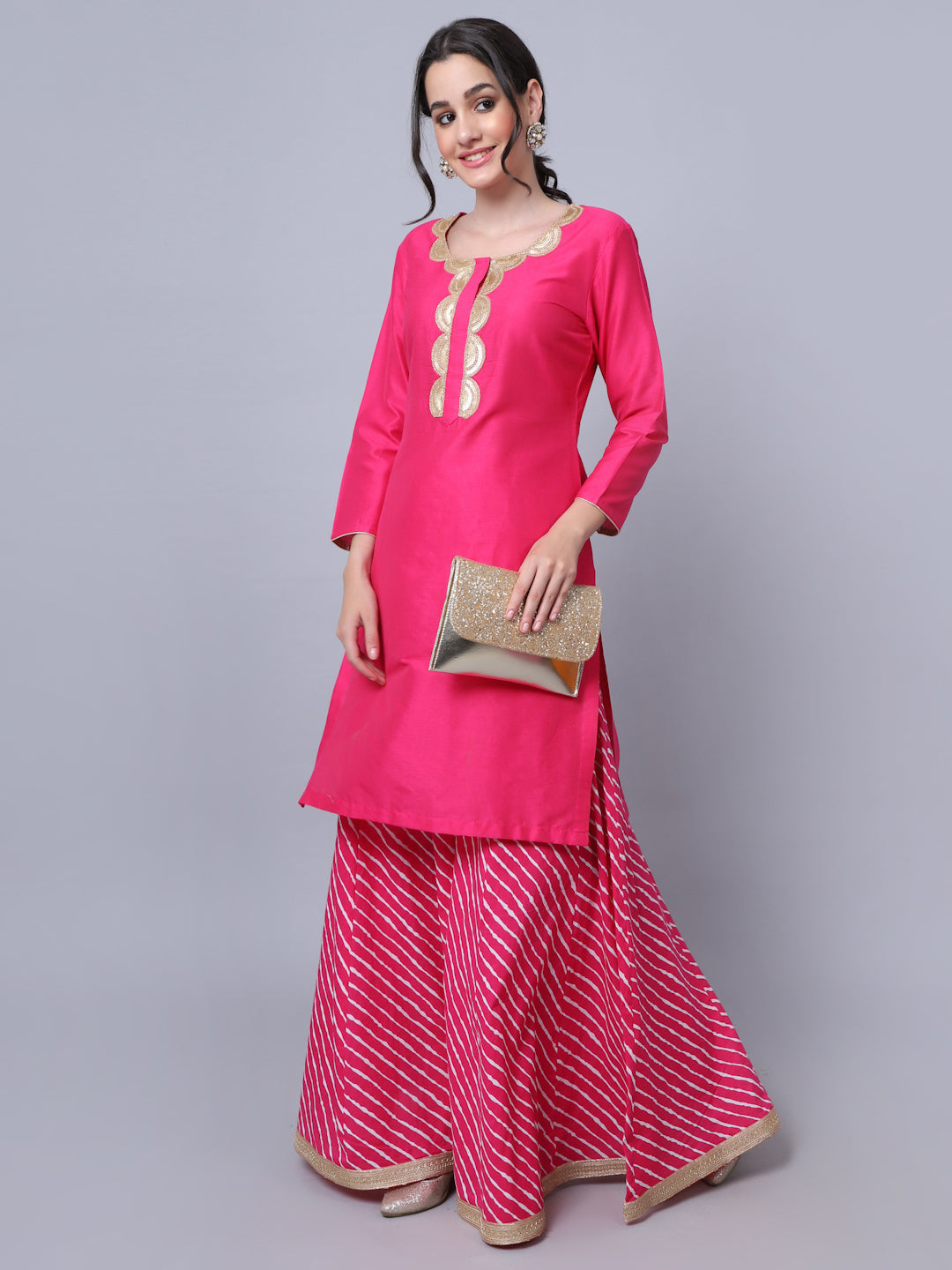 Flared sales short kurti