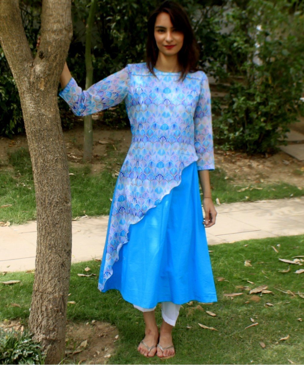 Asymmetrical kurti designs clearance