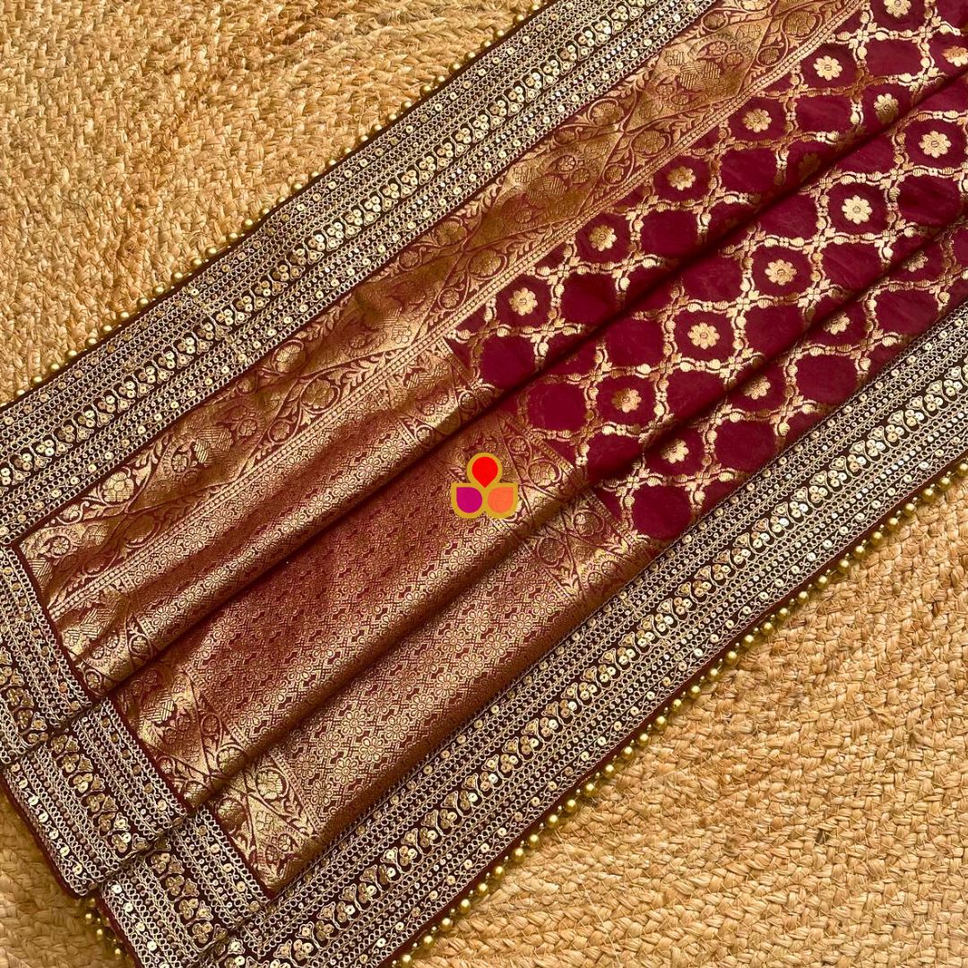 Lime rayon dupatta with silver border main image 0