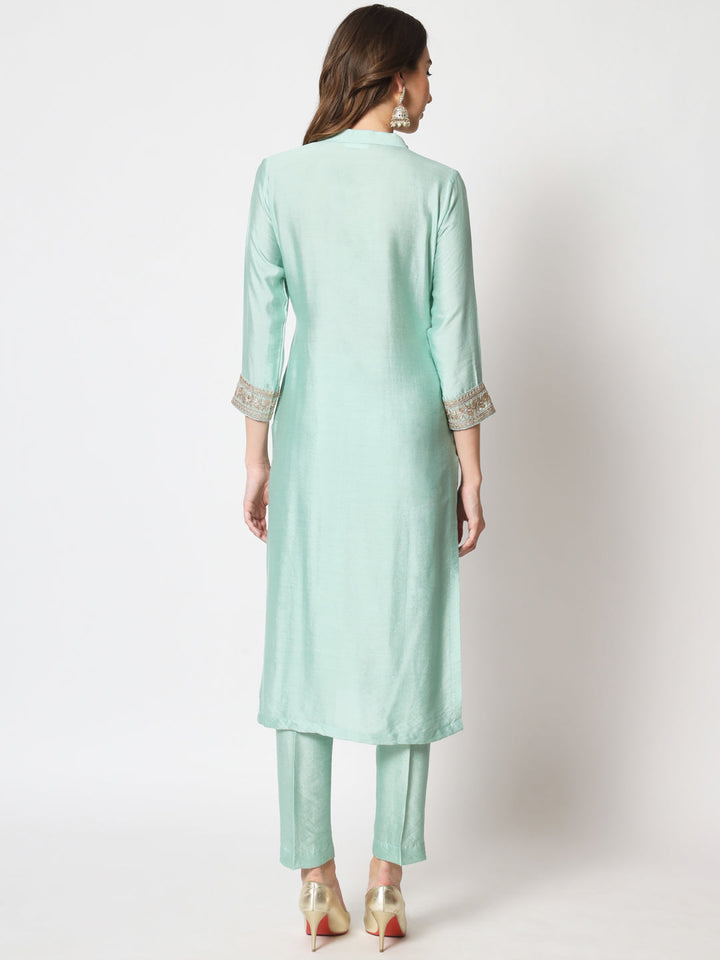 anokherang Combos Aqua Magic Straight Kurti