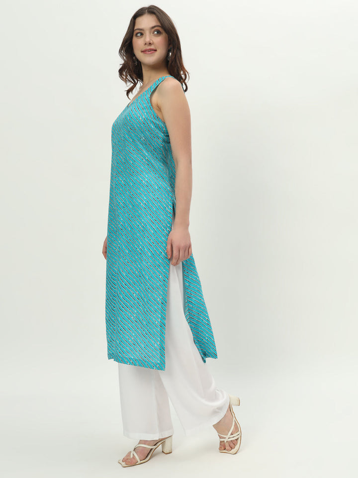 anokherang Combos Blue Breeze Cotton Kurti