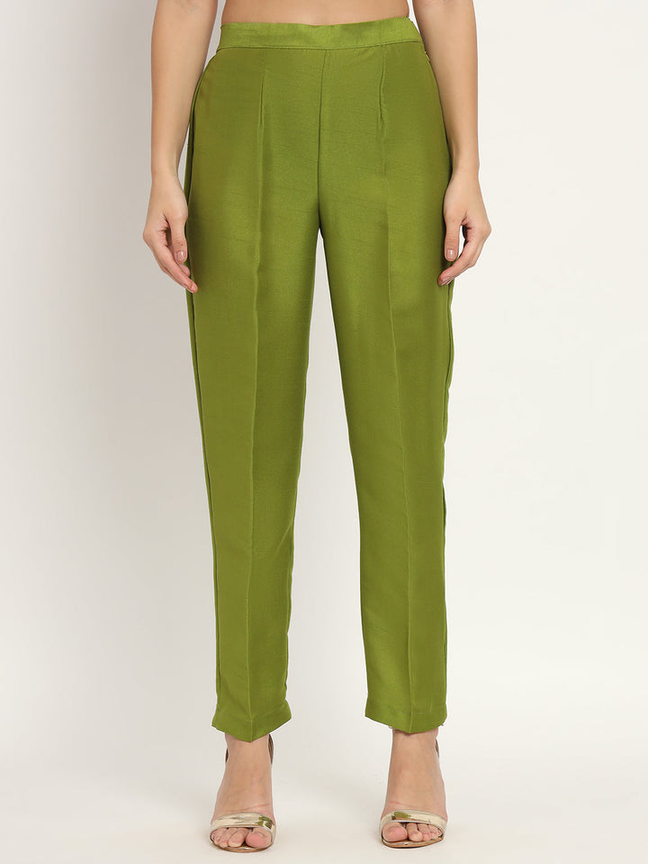 anokherang Combos Copy of Aqua Green Banarsi Straight Kurti with Straight Pants