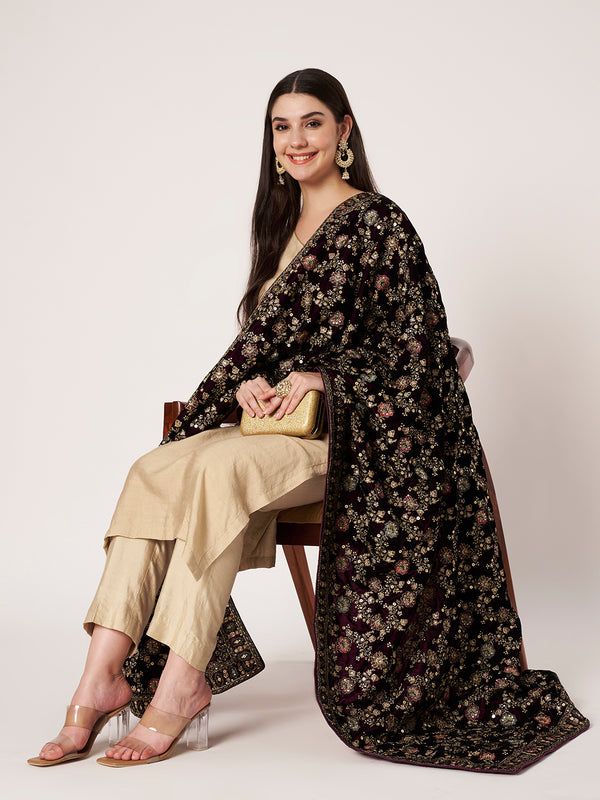 anokherang Combos Golden Glow Silk Straight Suit with Mirror Embroidered Dupatta (Copy)