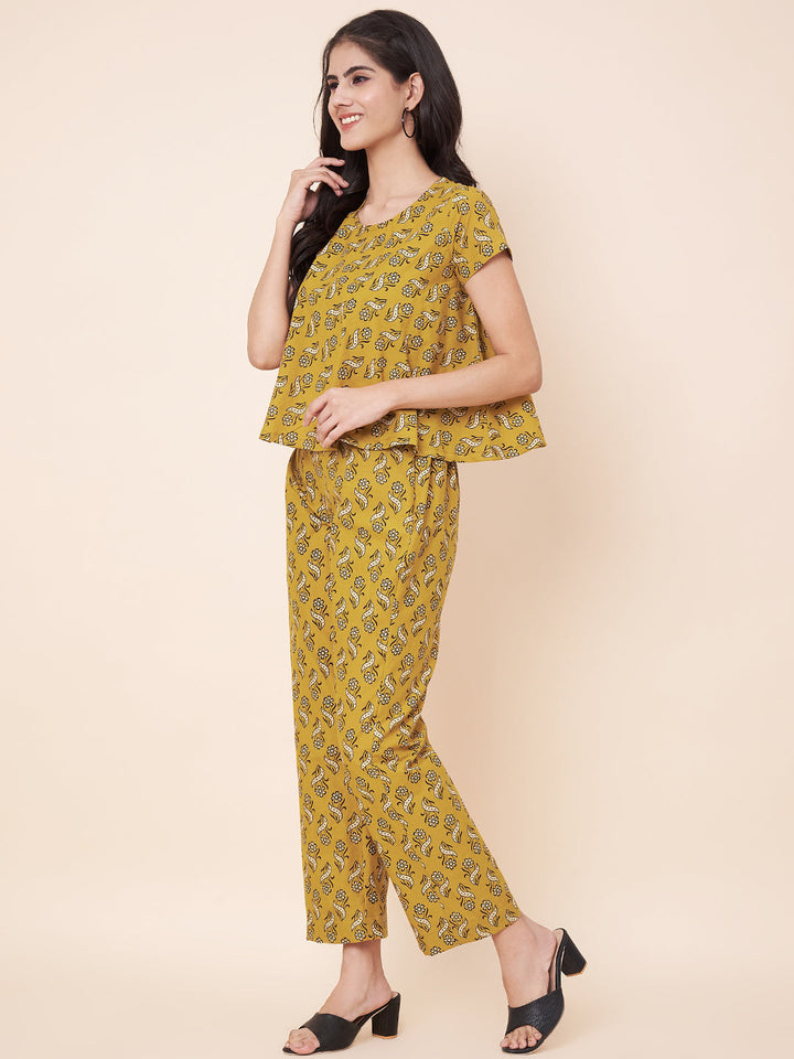 anokherang Combos Marigold Mirage Co-ord Set