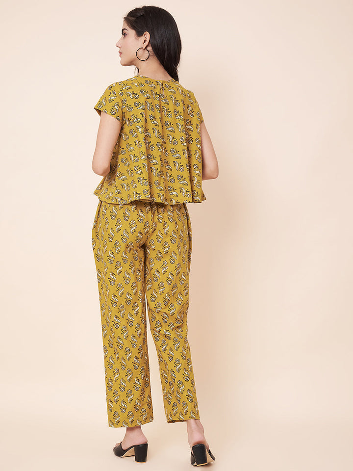 anokherang Combos Marigold Mirage Co-ord Set