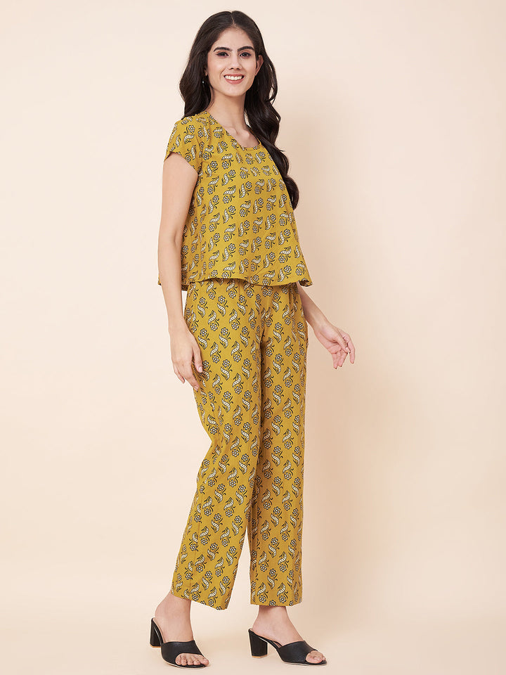 anokherang Combos Marigold Mirage Co-ord Set