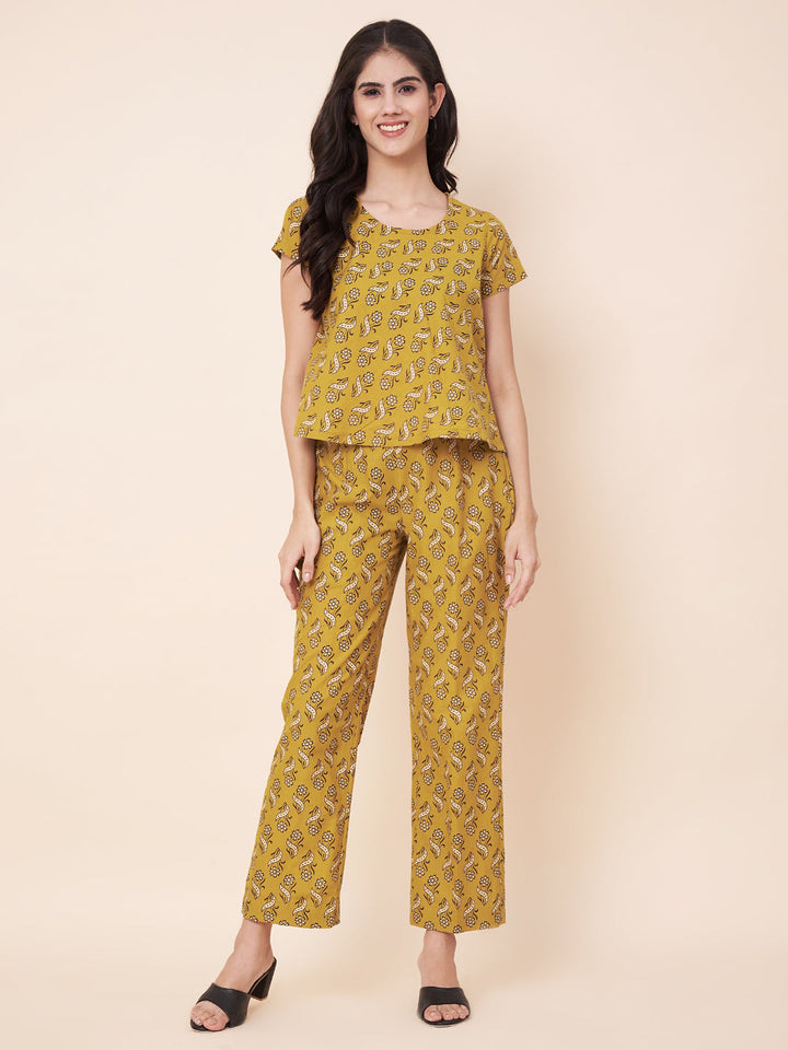 anokherang Combos Marigold Mirage Co-ord Set