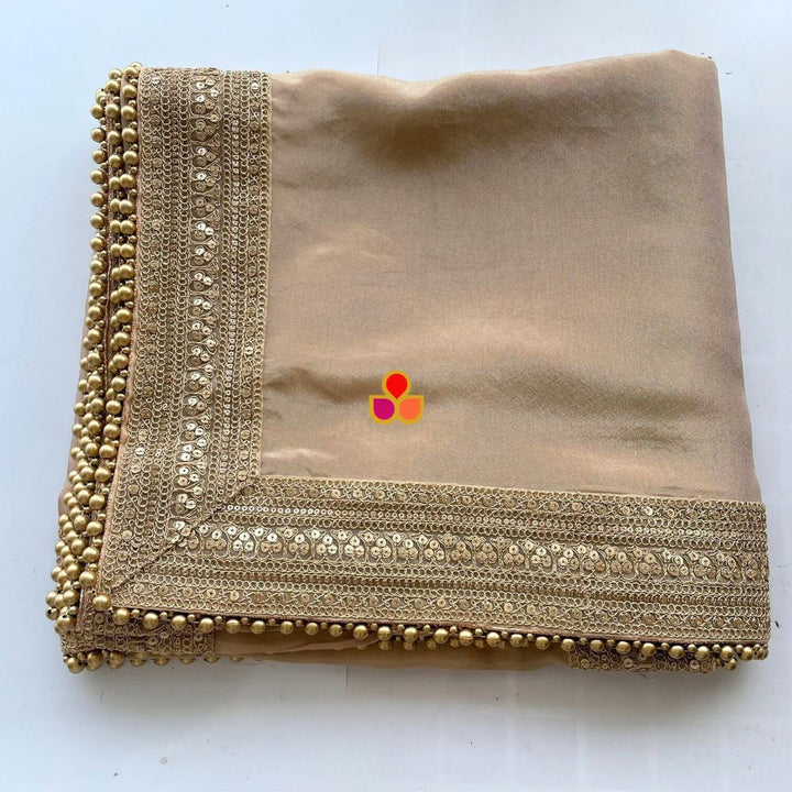 anokherang Dupattas Bridal Saawariya Gold Tissue Organza Dupatta