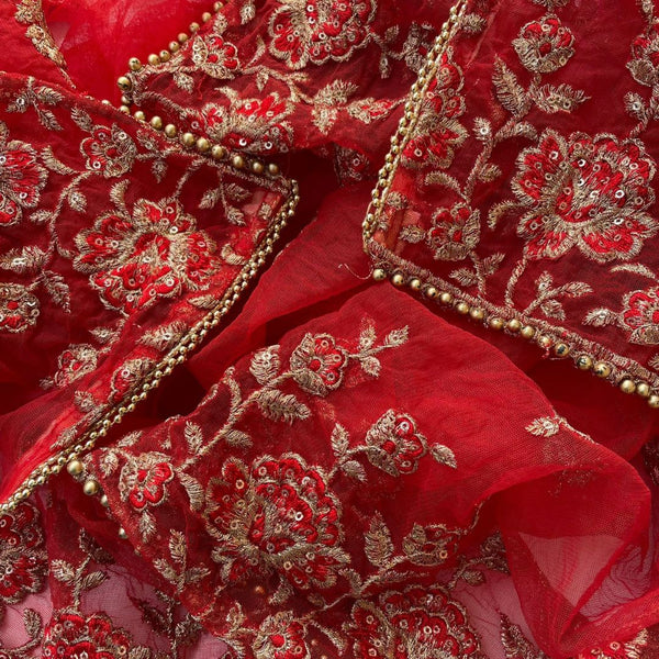anokherang Dupattas Copy of Gold Thread and Light Gold Sequenced Dupatta