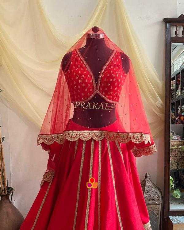 anokherang Dupattas Customized Bridal Veil Red Saugaat Stone Scalloped Net Veil with any Text of your Choice (Name, Hashtags, Date, Message to your loved one etc.) up to 12 characters