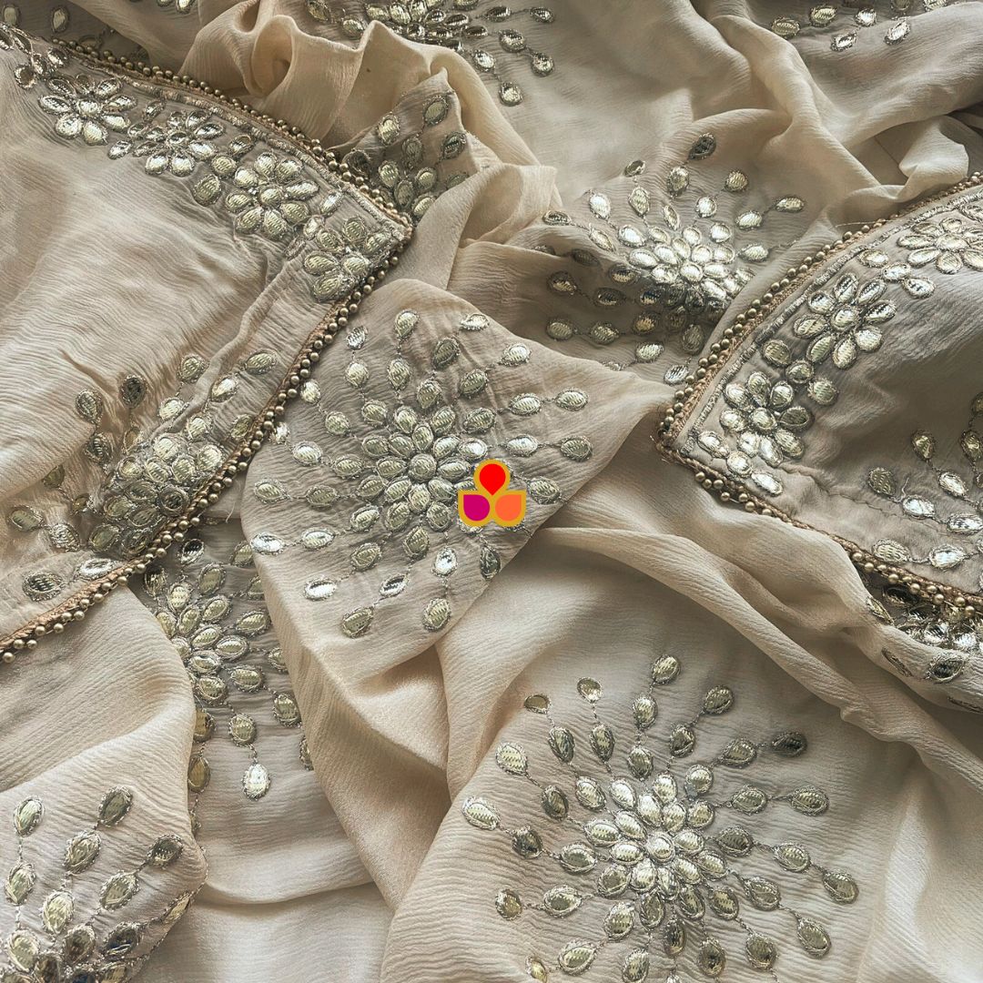 Pink Gotta Patti Chinnon Dupatta main image 1