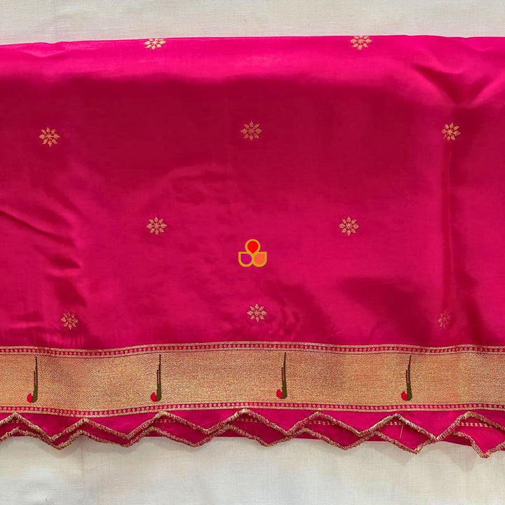 anokherang Dupattas Pink Pathani Silk Dupatta