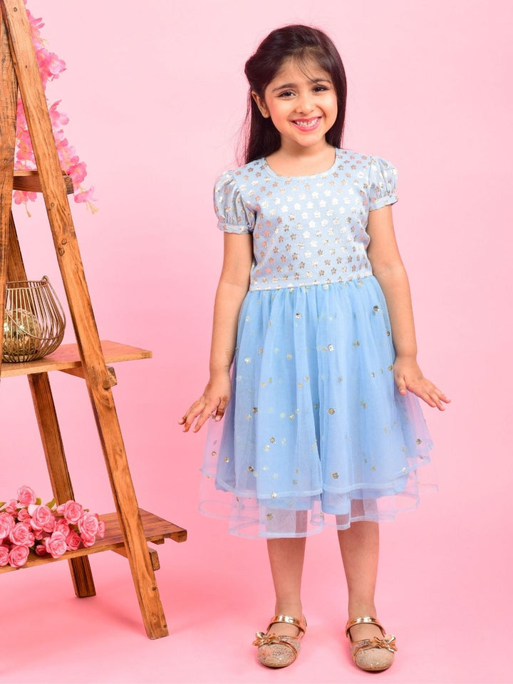 anokherang Kids Suits Copy of Lemony Lemon Net Sequin Dress for Girls