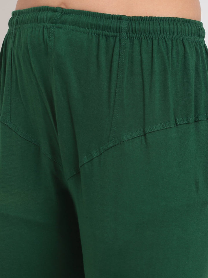 anokherang Combos Emerald Green Georgette Mirror Kurti with Churidaar and Red Bandhani Dupatta