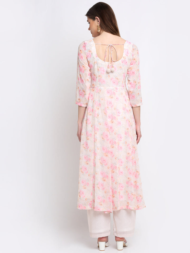 anokherang Combos English Rose Anarkali Kurti