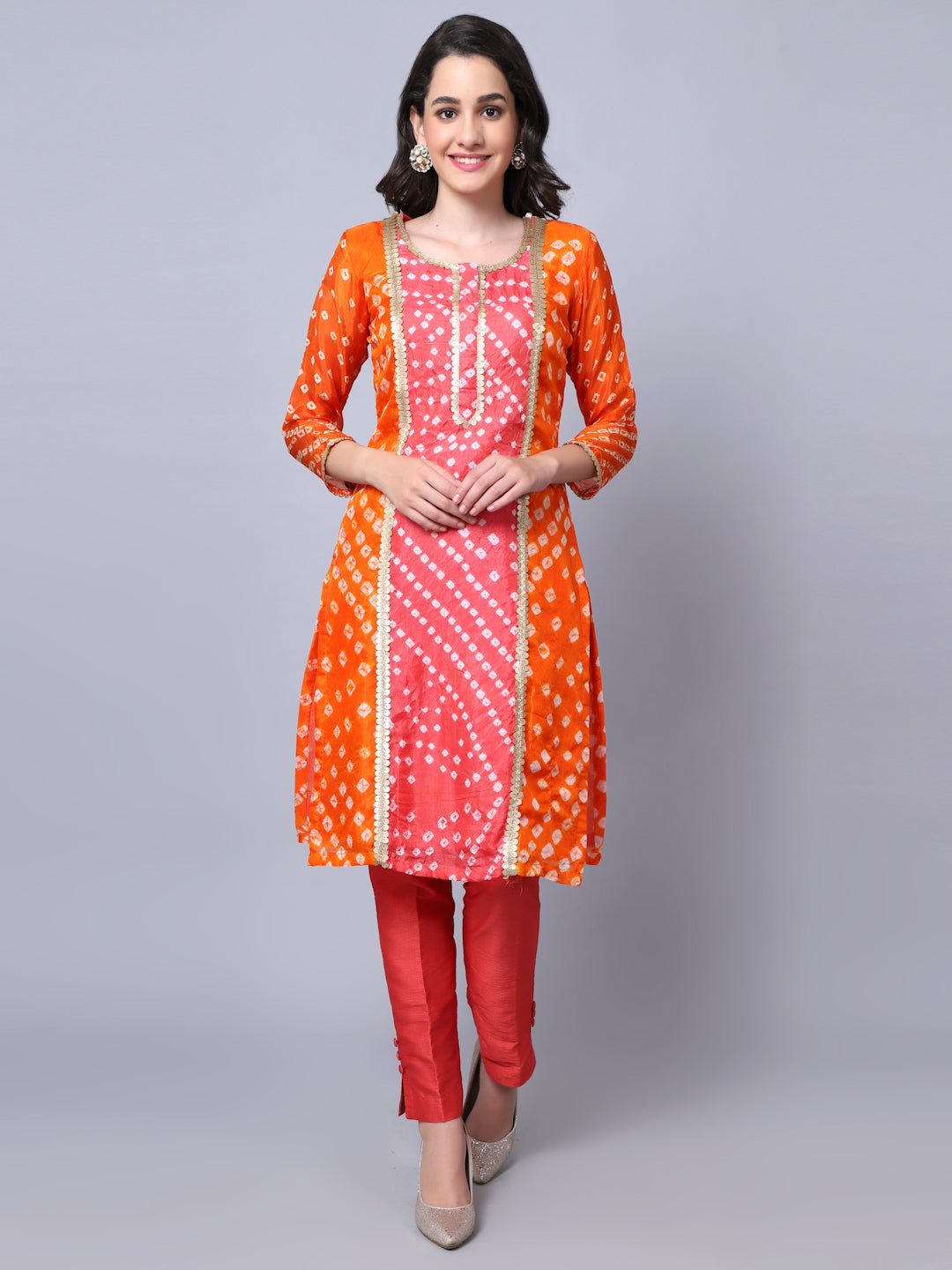 Premium Rayon Bandhani Kurti - Arhams Online Fashion Store