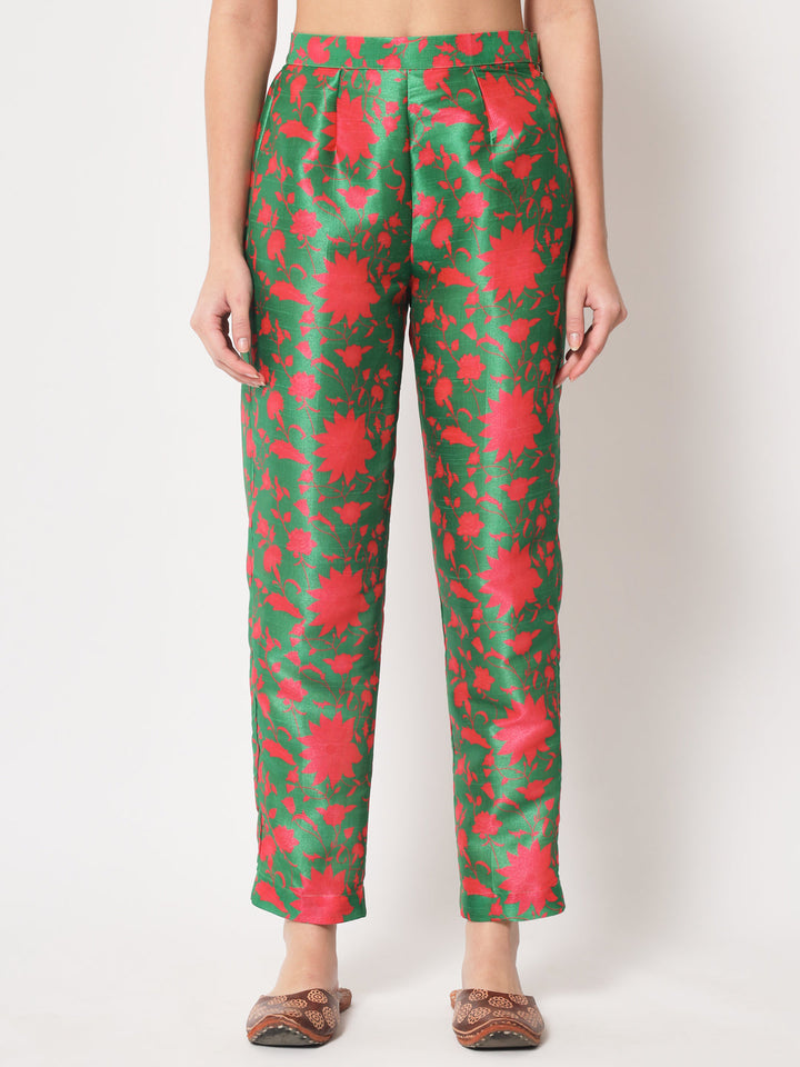 anokherang Combos Green Pink Collared Co-ord Set