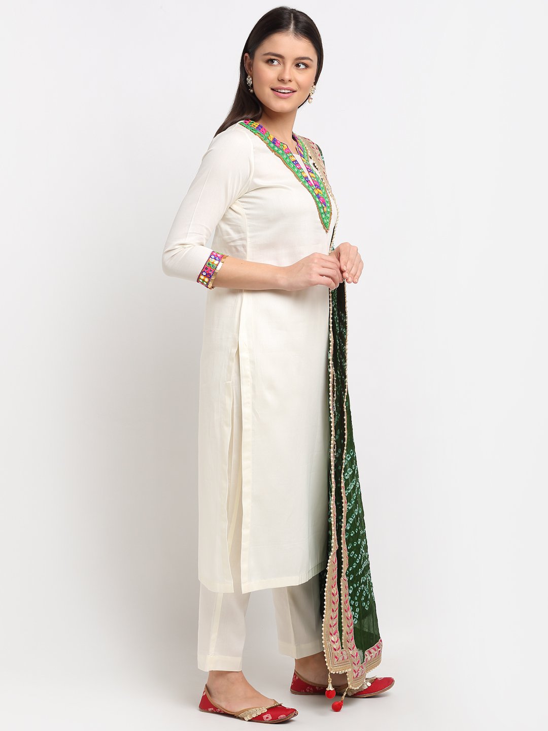 Off white color kurtis new arrivals