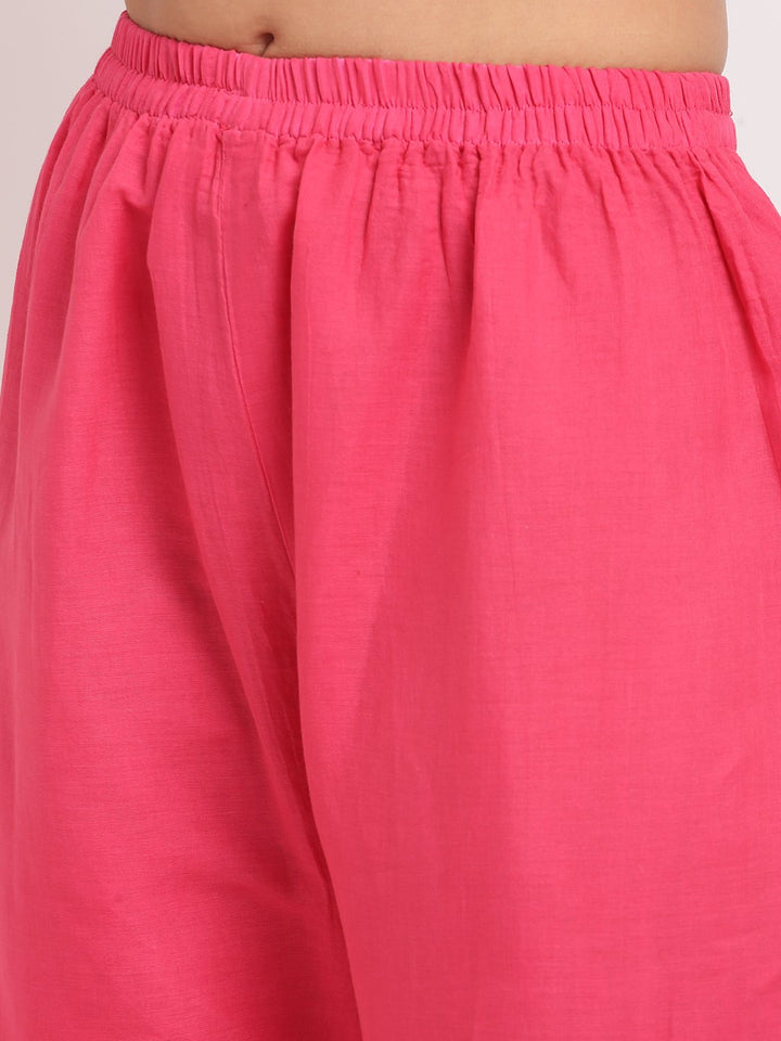 anokherang Combos Pink Passion Bandhani Short Kurti