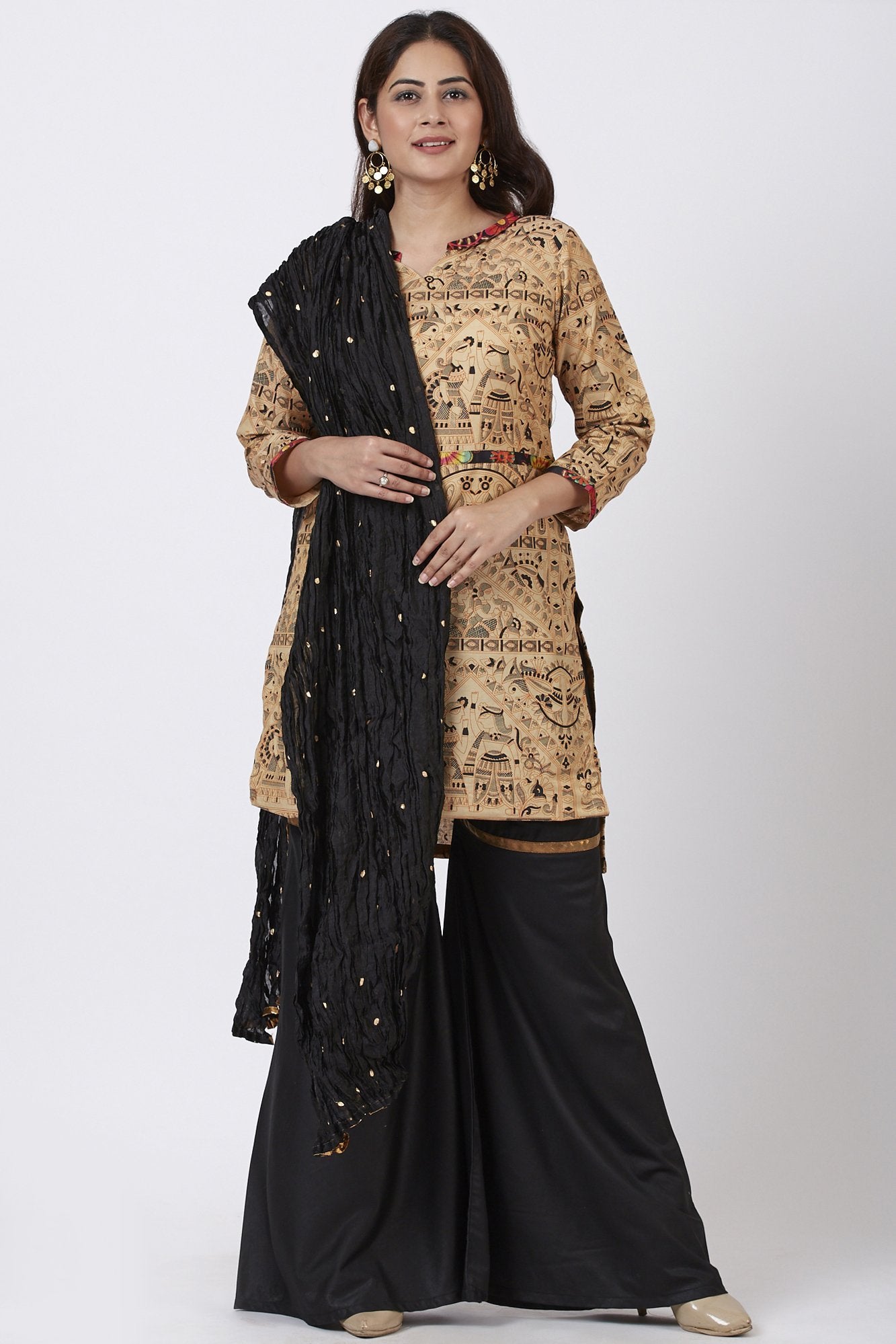 Georgette Stunning Black Sharara Suit at Rs 1491/piece | KNS ETHNIC  DESIGNER SUITS in Ahmedabad | ID: 22823062855
