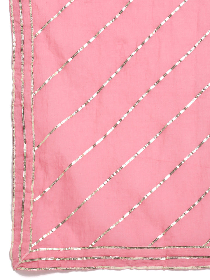 anokherang Combos Soothing Green Pink Printed Sharara and Dupatta