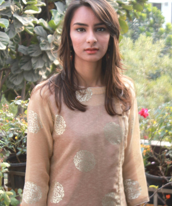 anokherang Combos The Classic Maroon Double Layered Kurti with Maroon Pants