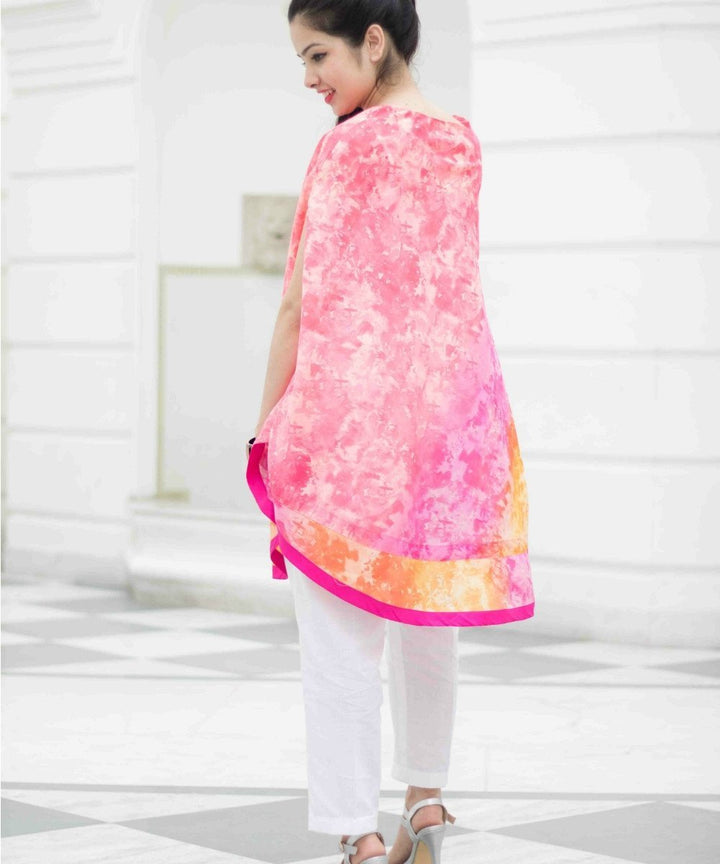 anokherang Combos The Rang Boom Cape with White Pants