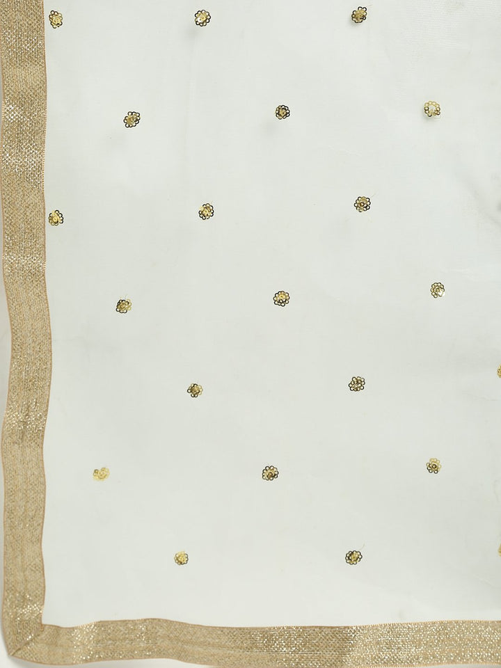 anokherang Combos Turquoise Velvet Daffodil Straight Kurti with Straight Pants and Blush Blue Dupatta