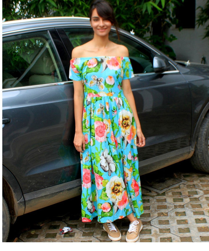 anokherang Dress Floral Burst Maxi Dress