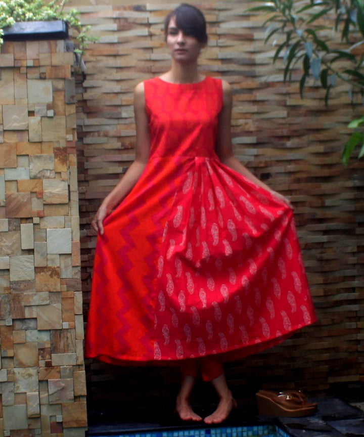 anokherang Dress Oh Pink Long Pleated Dress