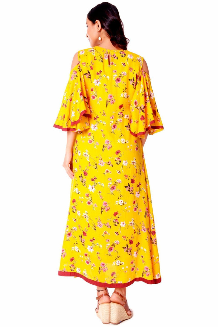 anokherang Dress Sunshine Floral Maxi Length Dress