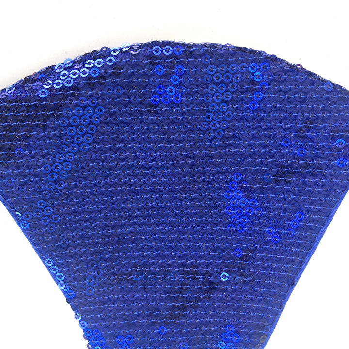 anokherang Dupattas Cobalt Blue Metallic Sequin Mask