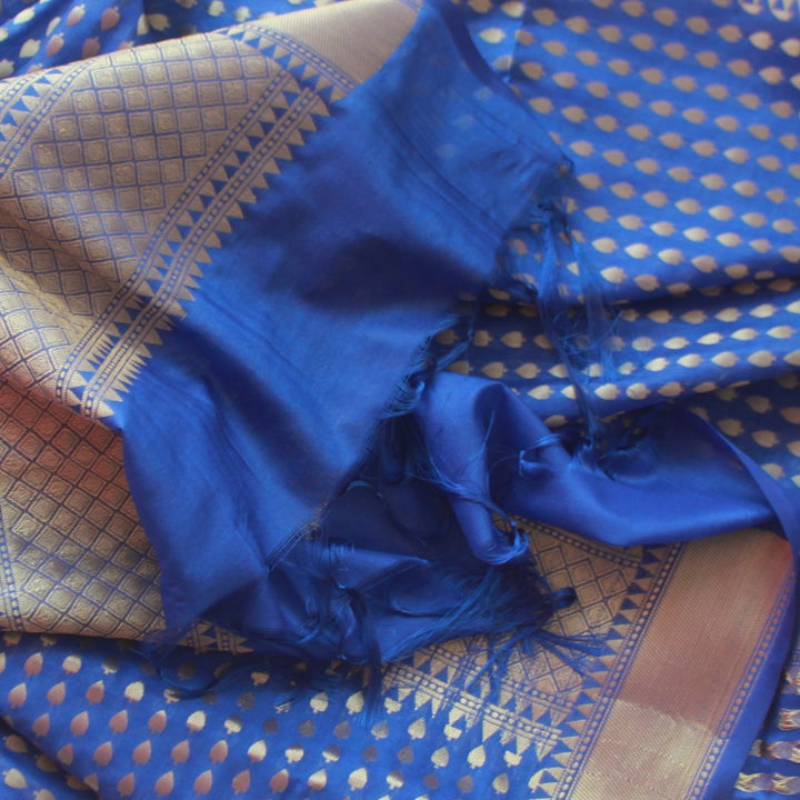 anokherang Dupattas Default Title Royal blue banarasi Dupatta