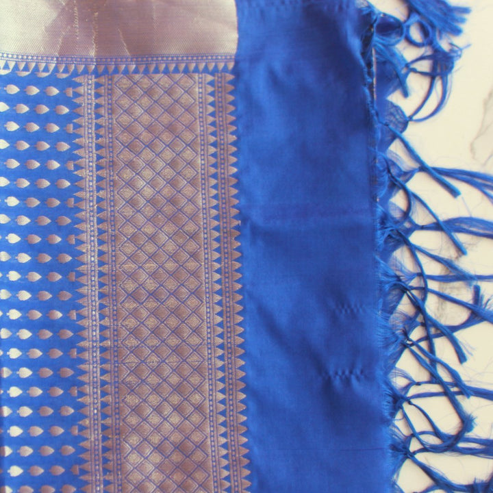 anokherang Dupattas Default Title Royal blue banarasi Dupatta