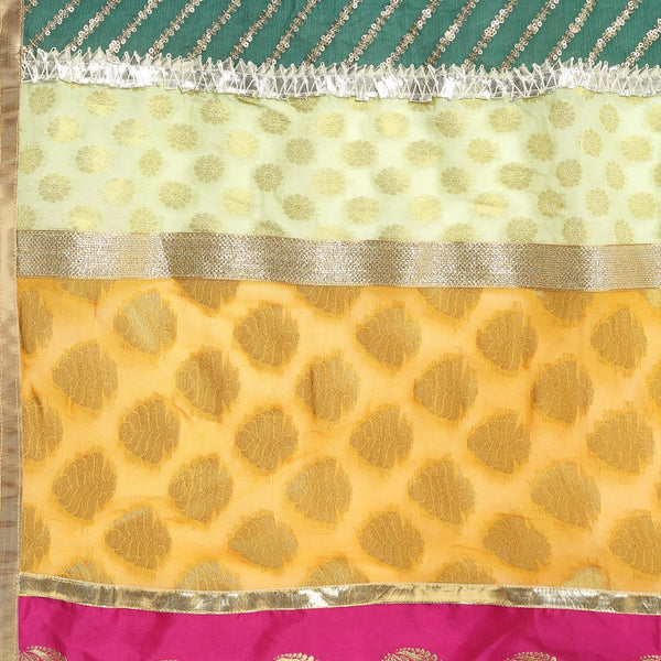 anokherang Dupattas Designer Multi Color Kota Banarsi Brocade Dupatta