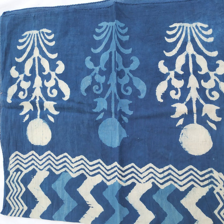 anokherang Dupattas Indigo Shaded Wave HandCrafted Stole