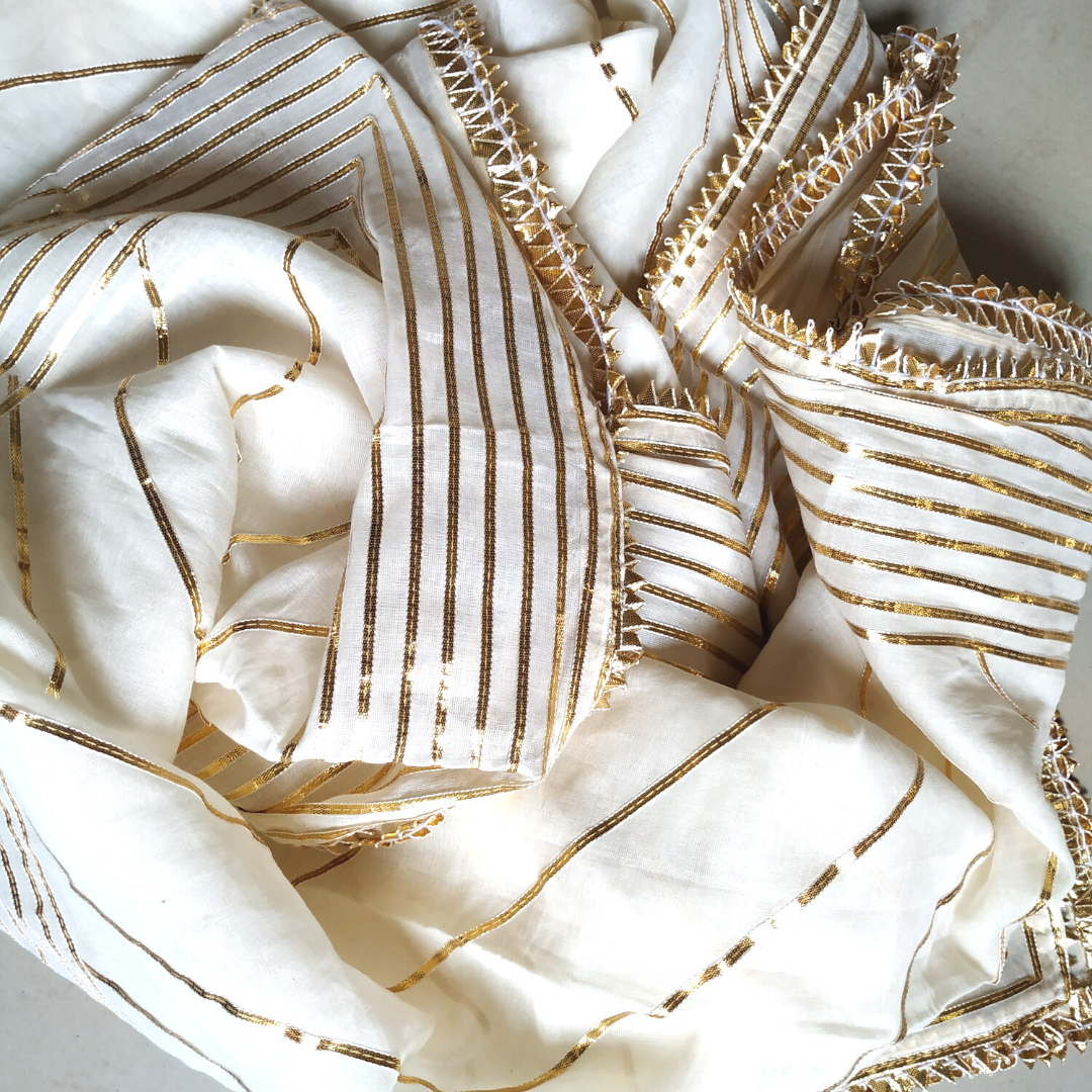 Mulmul full Gota Dupatta main image 1