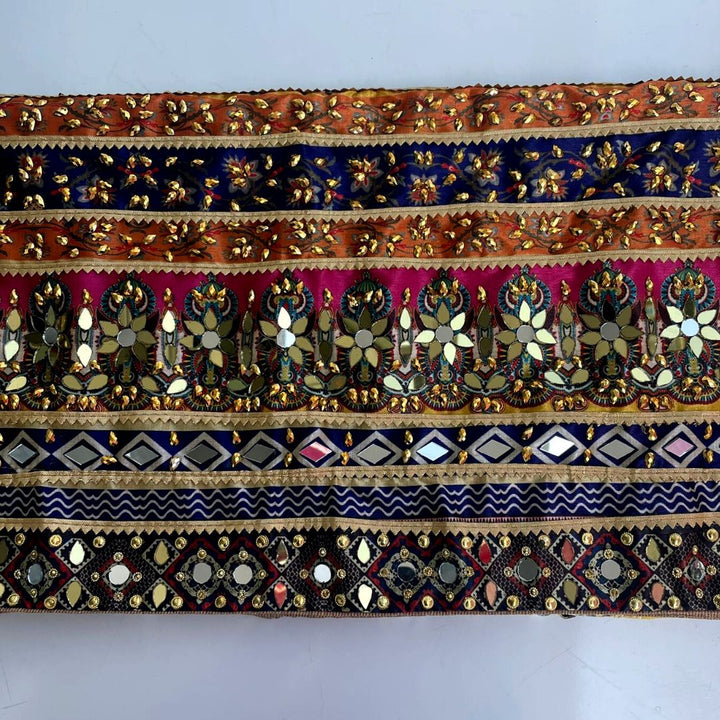 anokherang Dupattas Jugni Multicolor Mirror Stone Dupatta