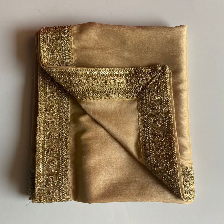 anokherang Dupattas Majestic Golden N Gold Mens Stole