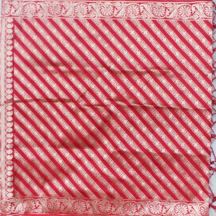 anokherang Dupattas Maroon Elephant Banarsi Stole