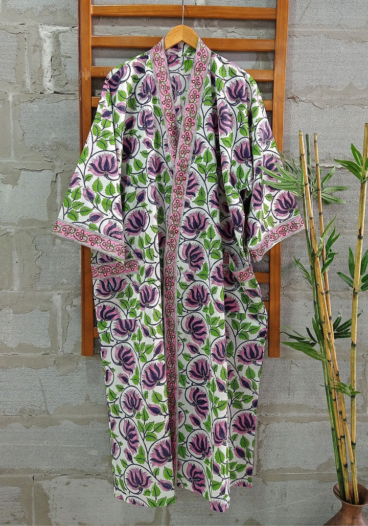 anokherang Dupattas Paradise Floral Printed Robe