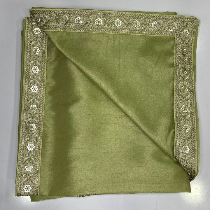 anokherang Dupattas Pista Green Mens Stole