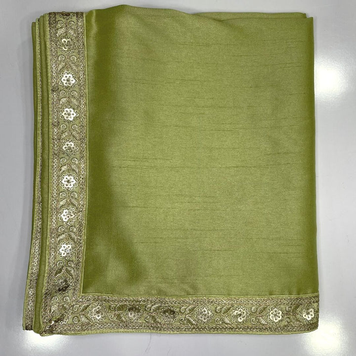 anokherang Dupattas Pista Green Mens Stole
