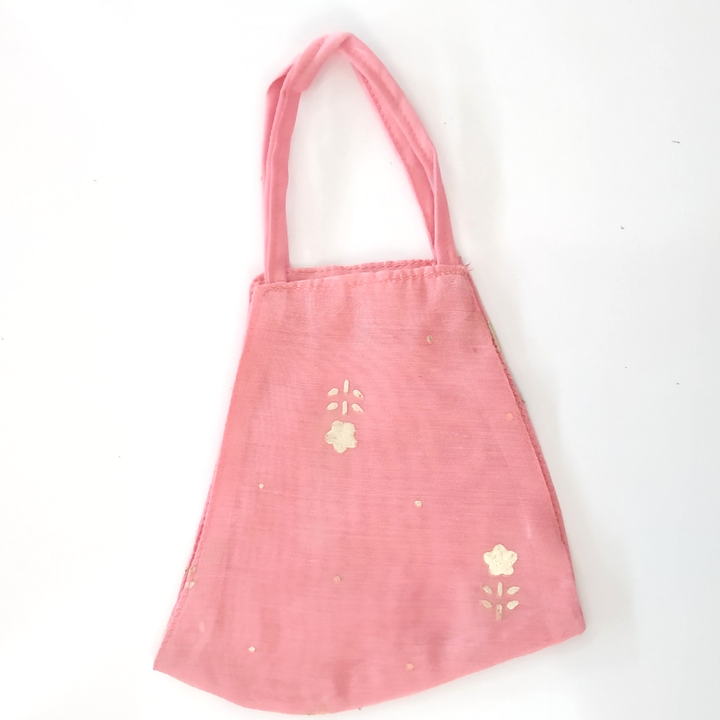 anokherang Dupattas Rose Pink Foil printed Chanderi Mask
