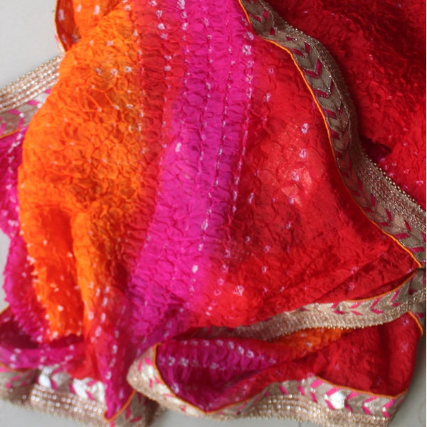 anokherang Dupattas Shades of Love Bandhej Dupatta