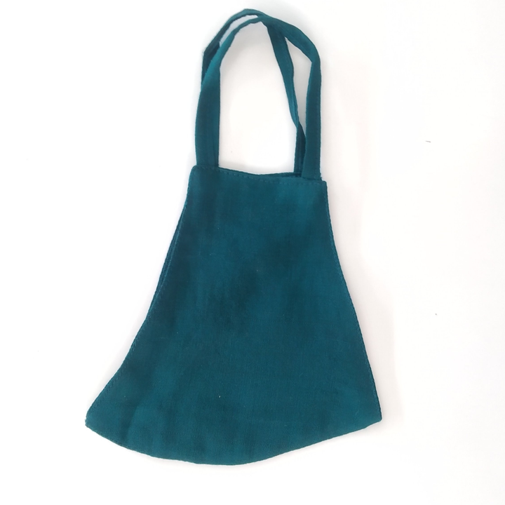 anokherang Dupattas Solid Ocean Blue Silk Mask