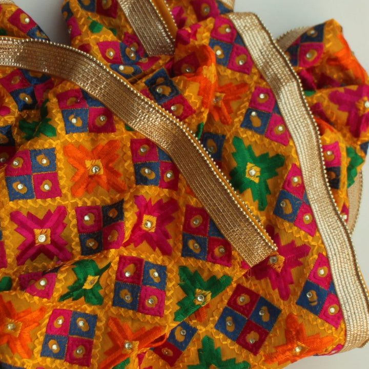 anokherang Dupattas Splashing colors Fulkari Dupatta