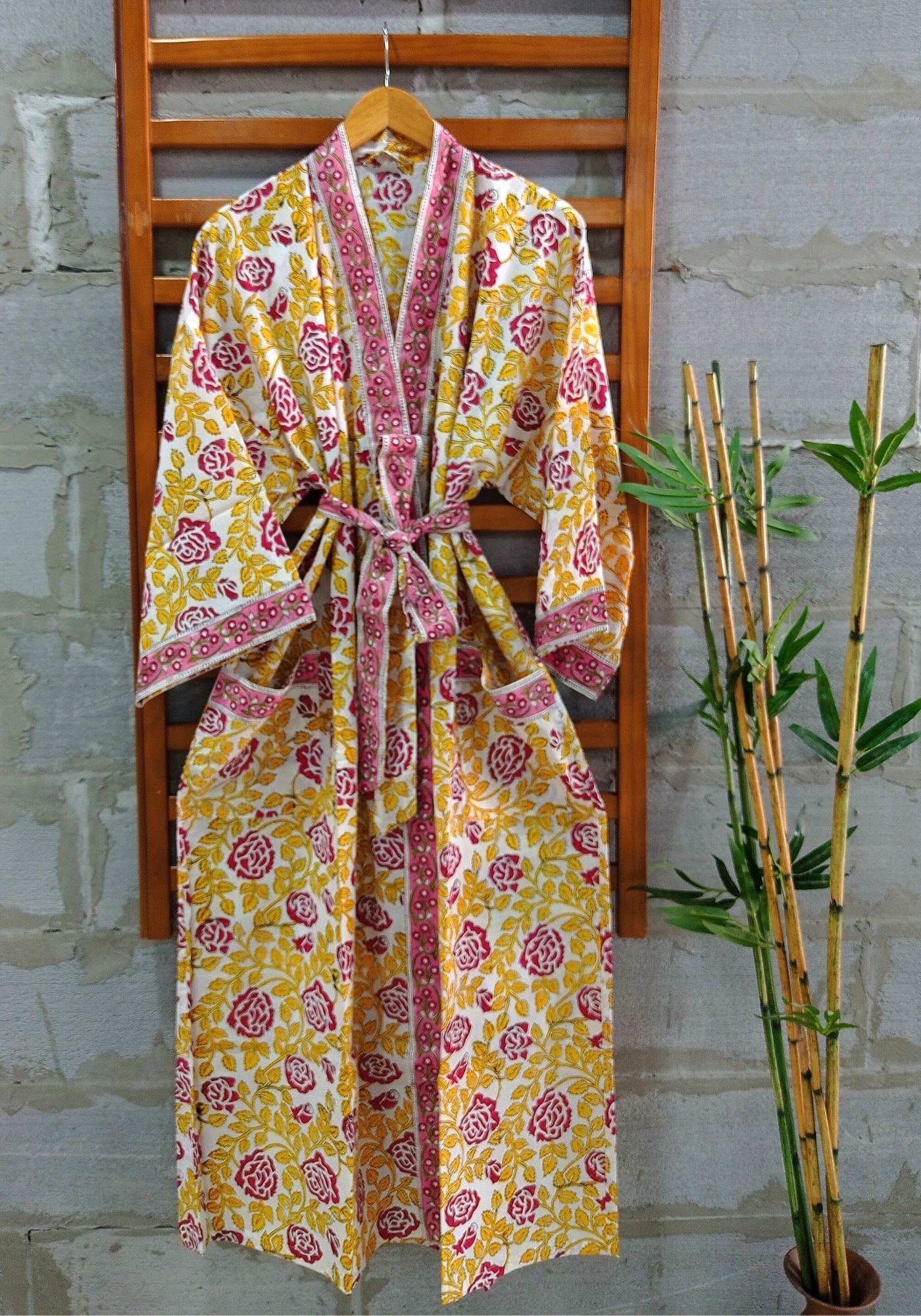 Sun Kissed Floral Printed Robe – anokherang
