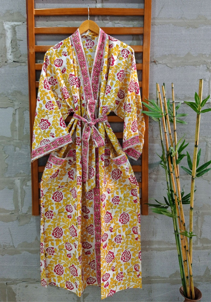 anokherang Dupattas Sunkissed Floral Printed Robe