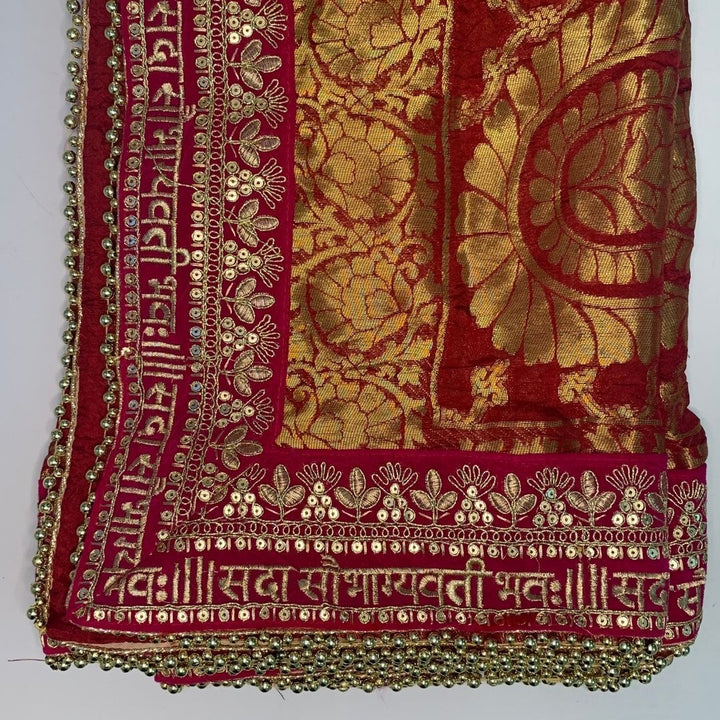 anokherang Dupattas Traditional Bridal Red Pink Saubhagyavati Bandhej Dupatta